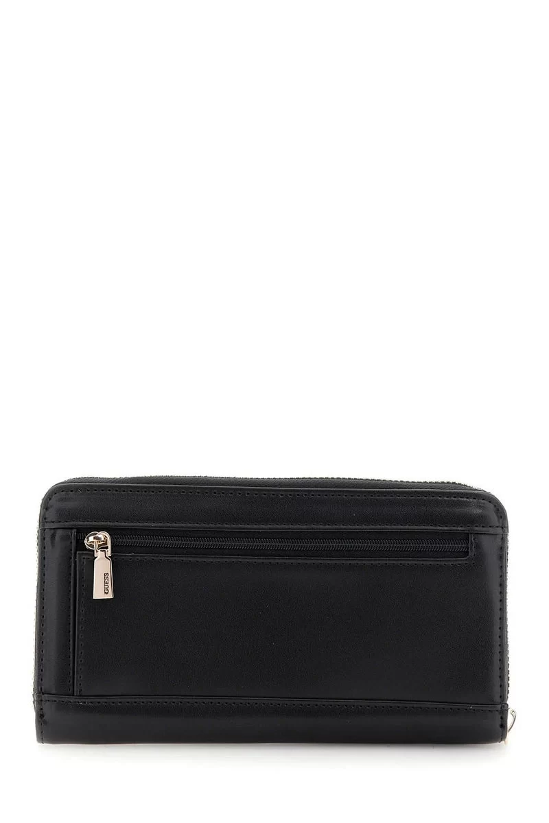 Guess Laurel Slg Large Zıp Around Kadın Siyah Cüzdan SWVC8500146-BLA