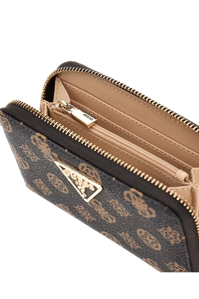 Guess Laurel Slg Medıum Zıp Around Kadın Kahverengi Cüzdan SWPG8500140-MLO