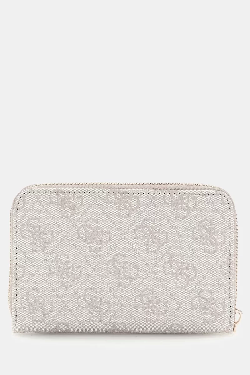 Guess Laurel Slg Medıum Zıp Around Kadın Krem Cüzdan SWSD8500140-DVL