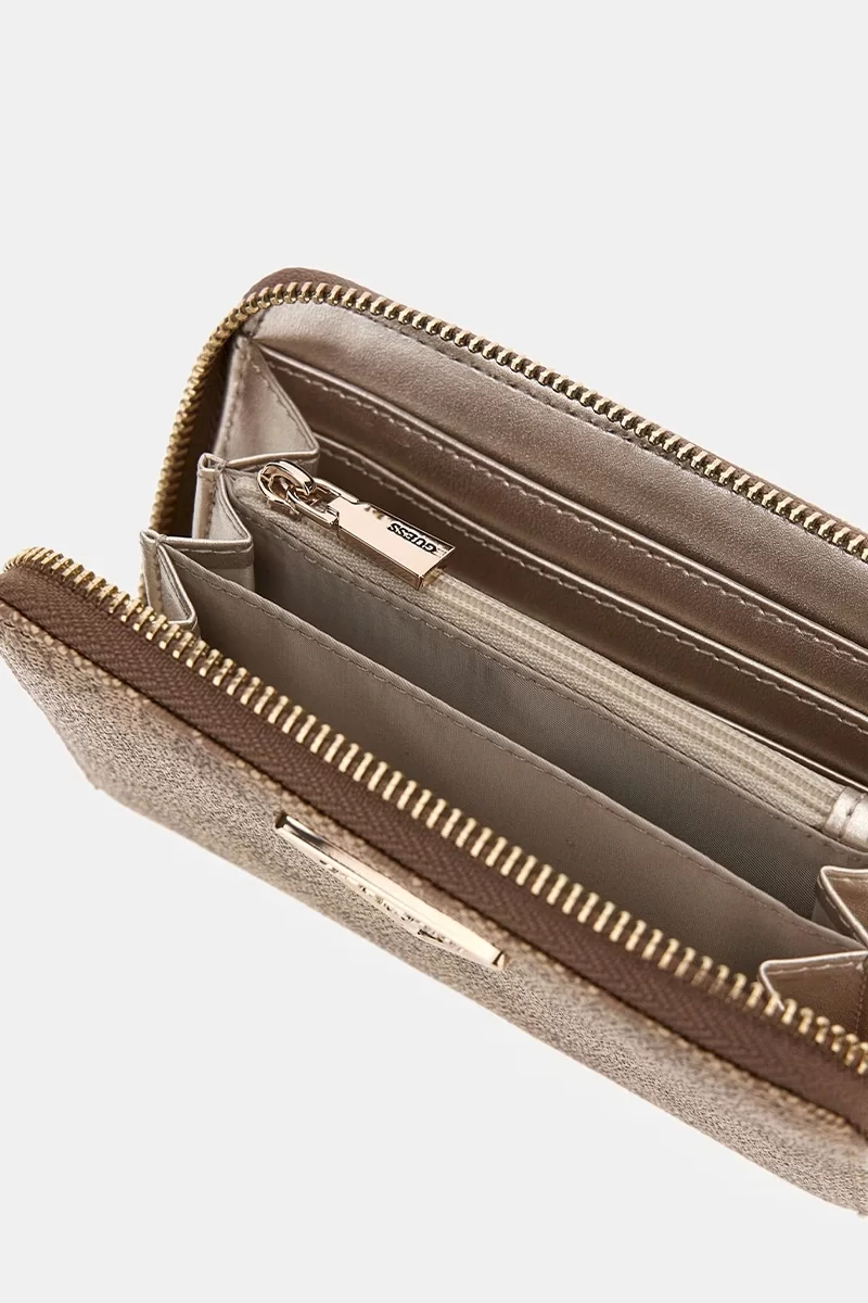 Guess Laurel Slg Medıum Zıp Around Kadın Kahverengi Cüzdan SWSG8500140-LTL