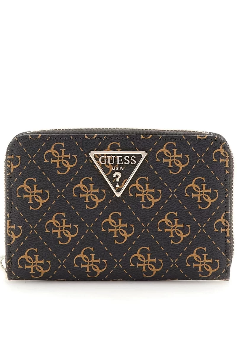 Guess Laurel Slg Medıum Zıp Around Kadın Kahverengi Cüzdan SWQE8500140-BNL