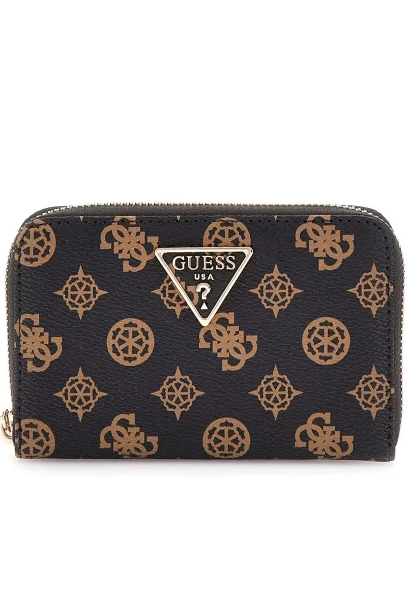 Guess Laurel Slg Medıum Zıp Around Kadın Kahverengi Cüzdan SWPG8500140-MLO