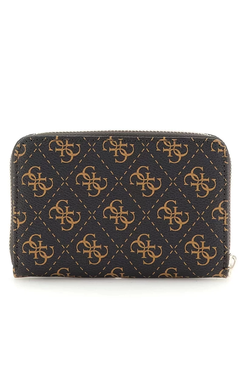 Guess Laurel Slg Medıum Zıp Around Kadın Kahverengi Cüzdan SWQE8500140-BNL