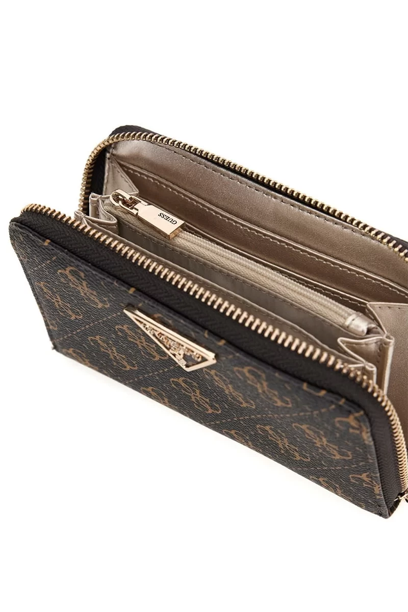 Guess Laurel Slg Medıum Zıp Around Kadın Kahverengi Cüzdan SWQE8500140-BNL