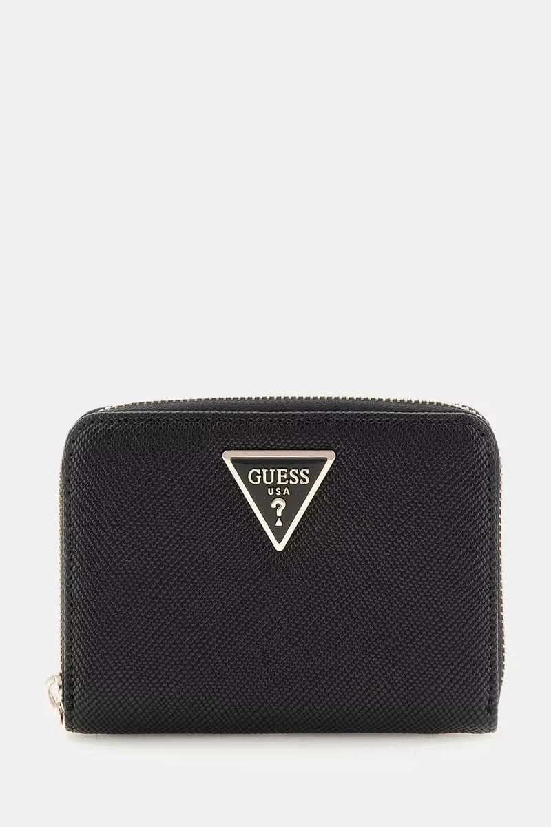 Guess Laurel Slg Medıum Zıp Around Kadın Siyah Cüzdan SWZG8500140-BLA