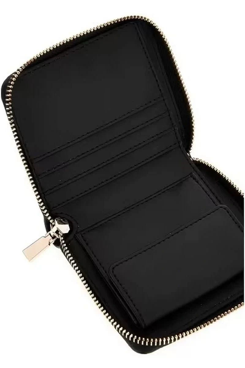 Guess Laurel Slg Small Zıp Around Kadın Siyah Cüzdan SWVC8500137-BLA