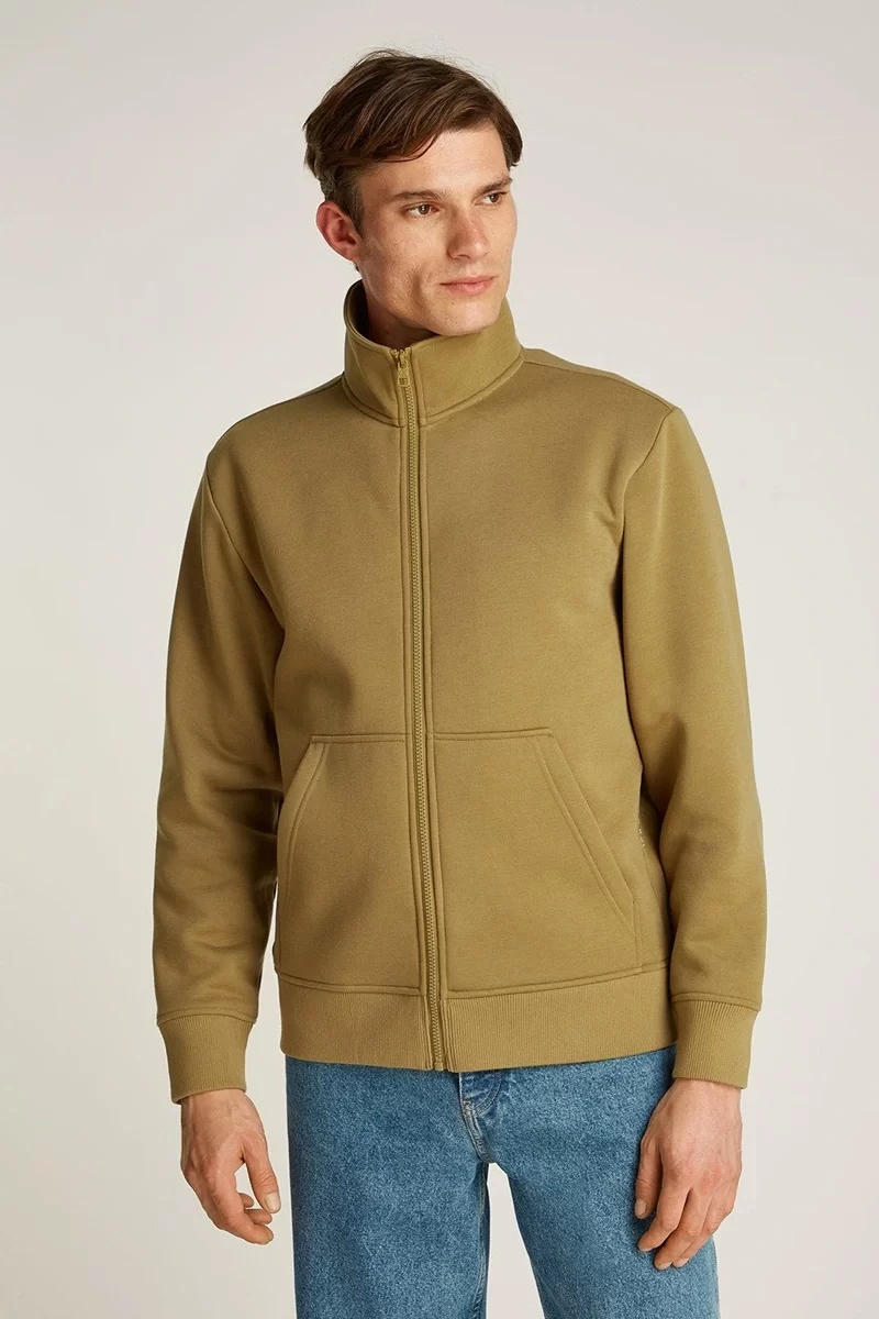 Calvin Klein  Erkek Regular Fit Haki Ceket