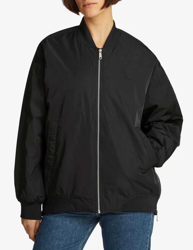 Calvin Klein  Kadın Bomber Siyah Ceket