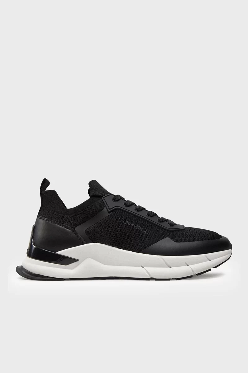 Calvin Klein Bağcıklı Spor Stil Erkek Siyah Sneaker