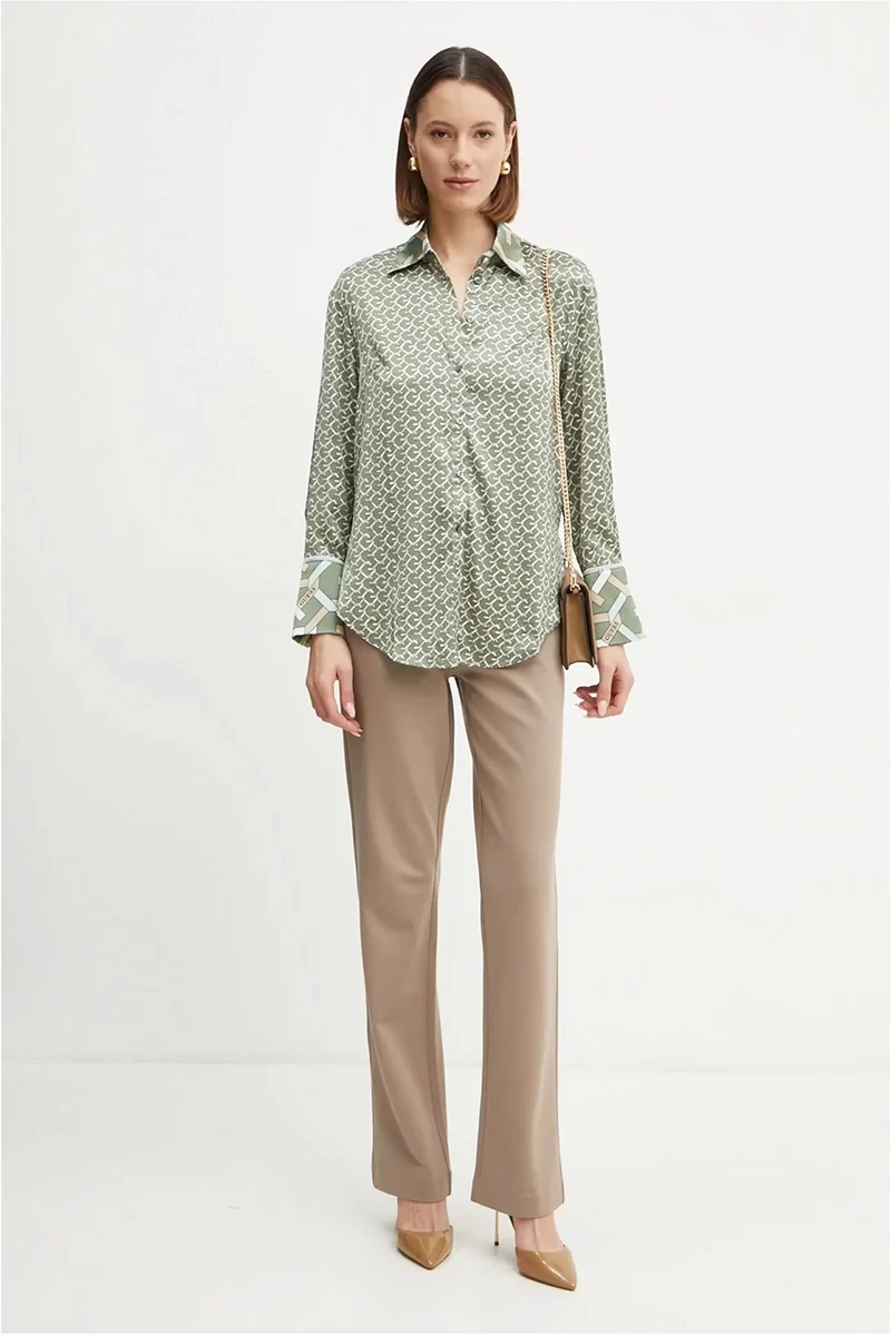 Guess Ls Alexandra Shırt Kadın Çok Renkli Gömlek W4YH47WF1T2-P8FS