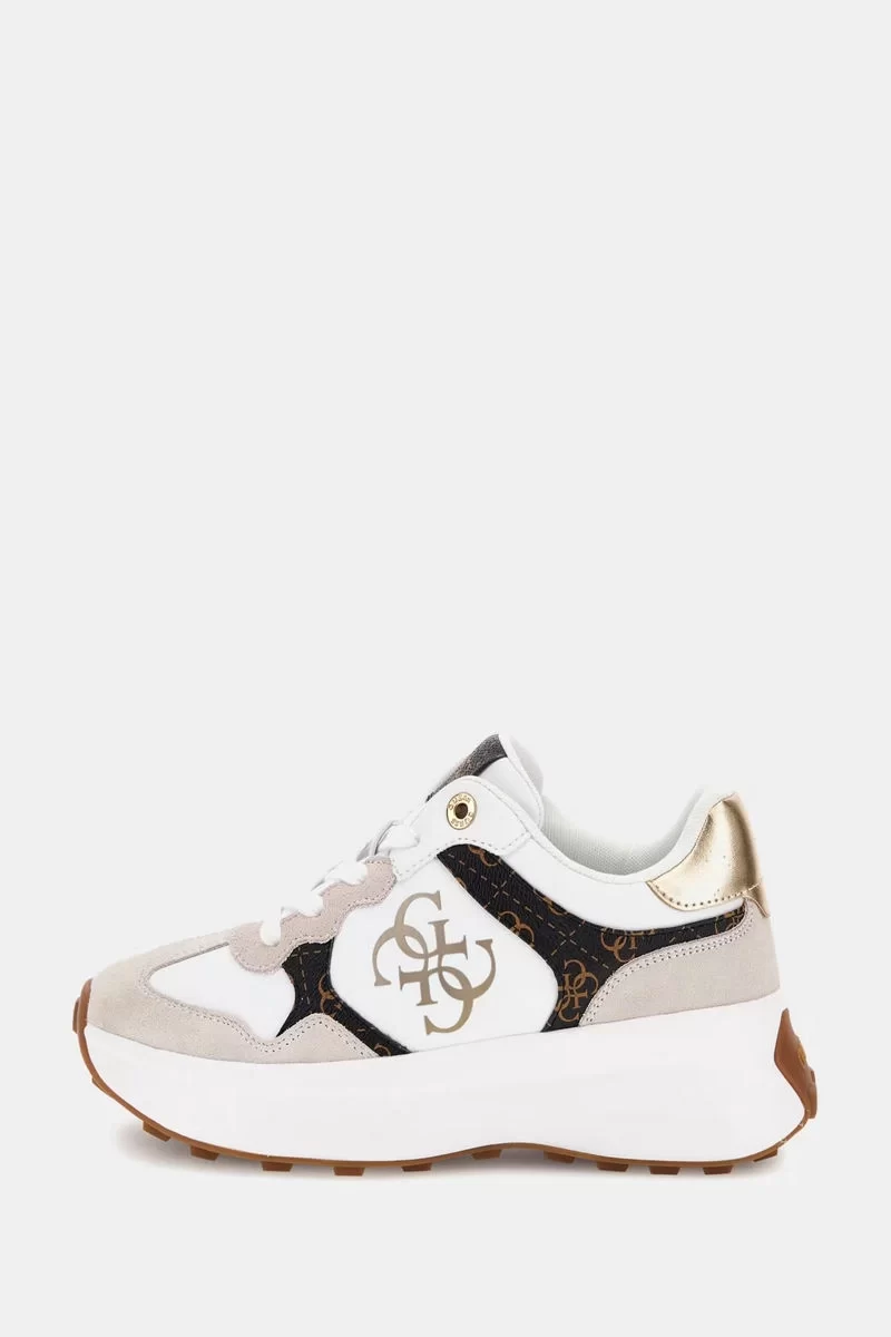 Guess Luckeı Kadın Beyaz Sneaker FLPLUCPEL12-WHIBR