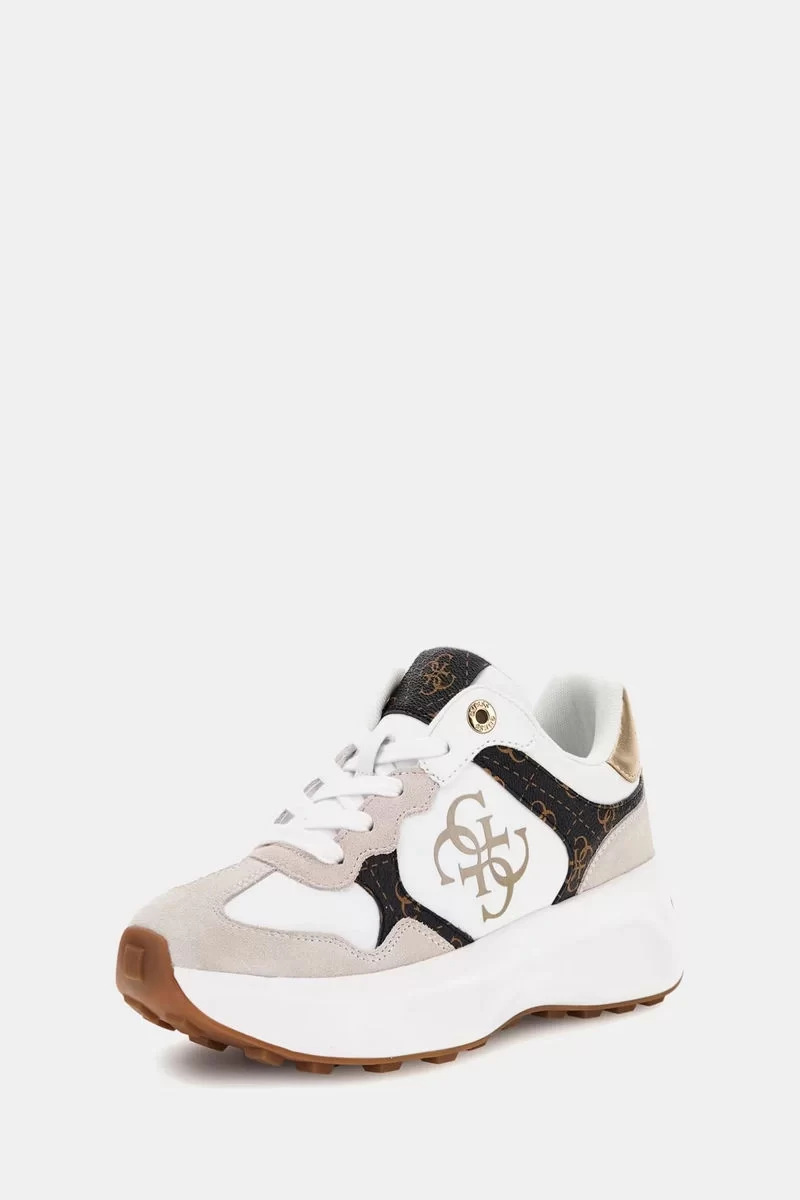 Guess Luckeı Kadın Beyaz Sneaker FLPLUCPEL12-WHIBR
