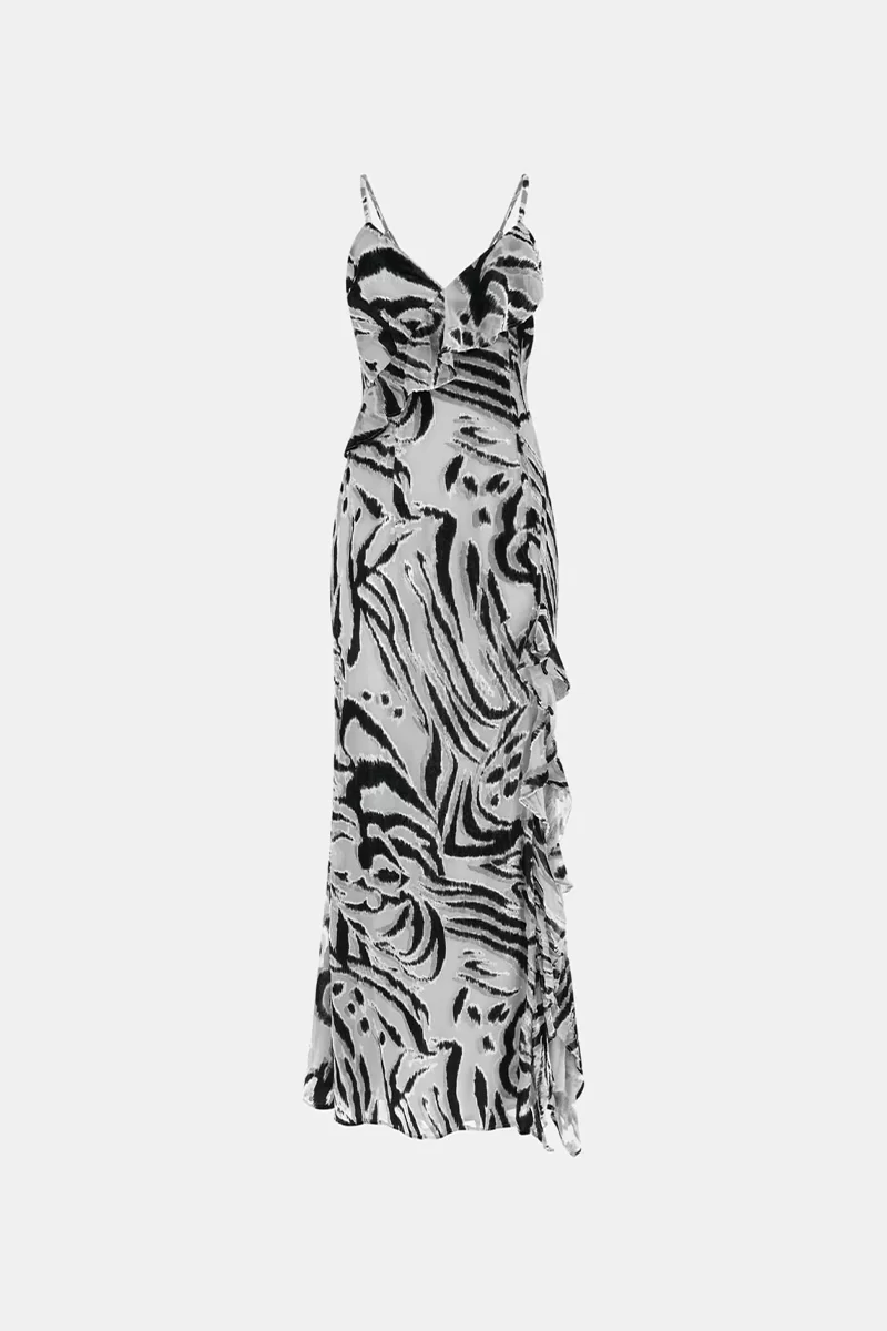 Guess Lydıe Spaghettı Long Dress Kadın Çok Renkli Elbise W4BK47WGLP0-P9YI