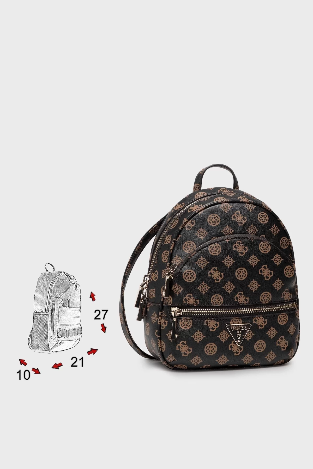 Guess Manhattan Backpack Kadın Kahverengi Sırt Çantası HWPG6994320-MLO