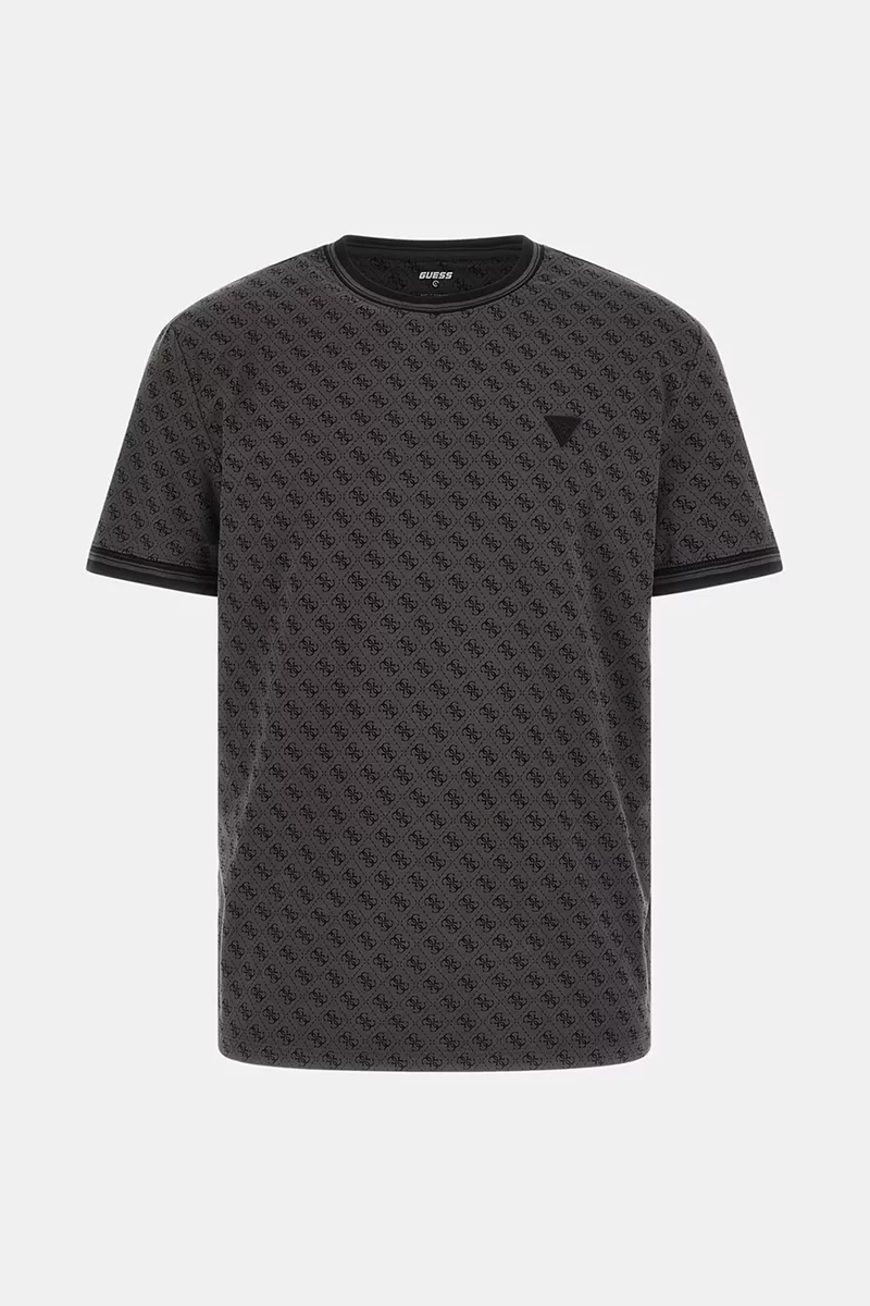 Guess Marshall T-Shırt Erkek Siyah T-Shirt Z2YI05J1314-P9NP