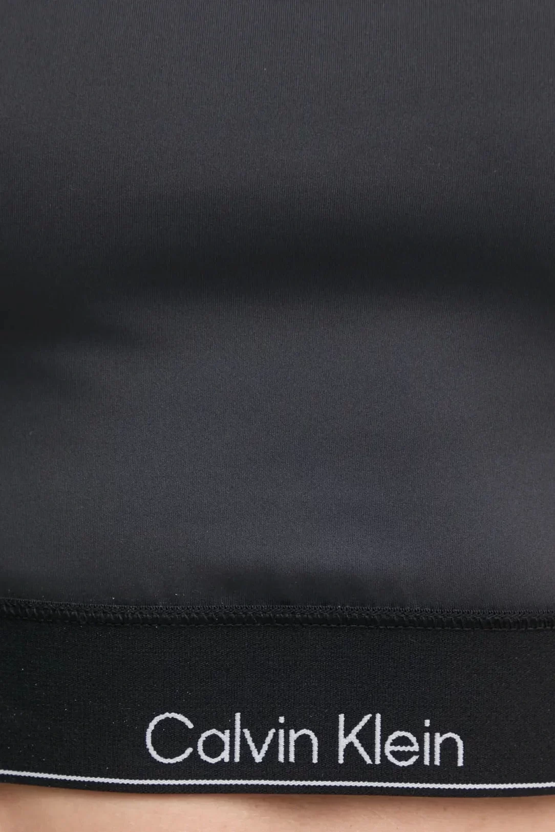 Calvin Klein Kadın Siyah Slim Fit Crop T-Shirt