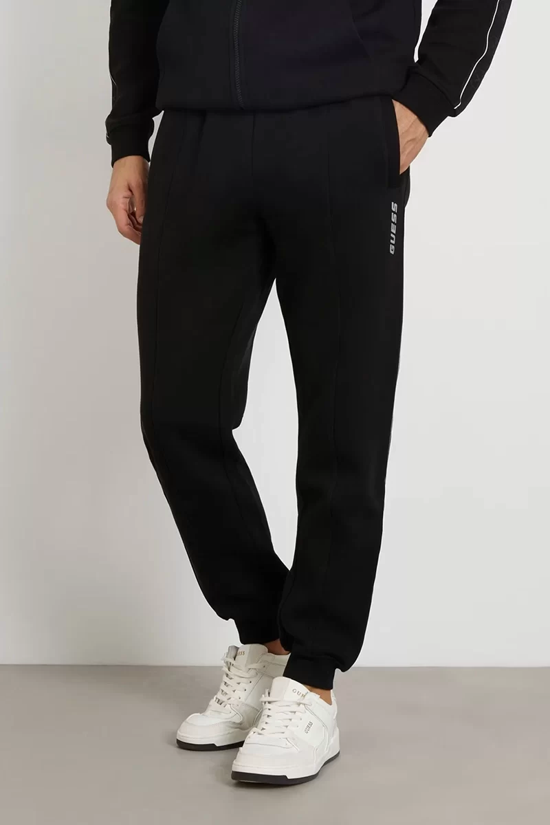 Guess Mıckey Cuff Pant Erkek Siyah Eşofman Altı Z2YB09KB3P2-JBLK