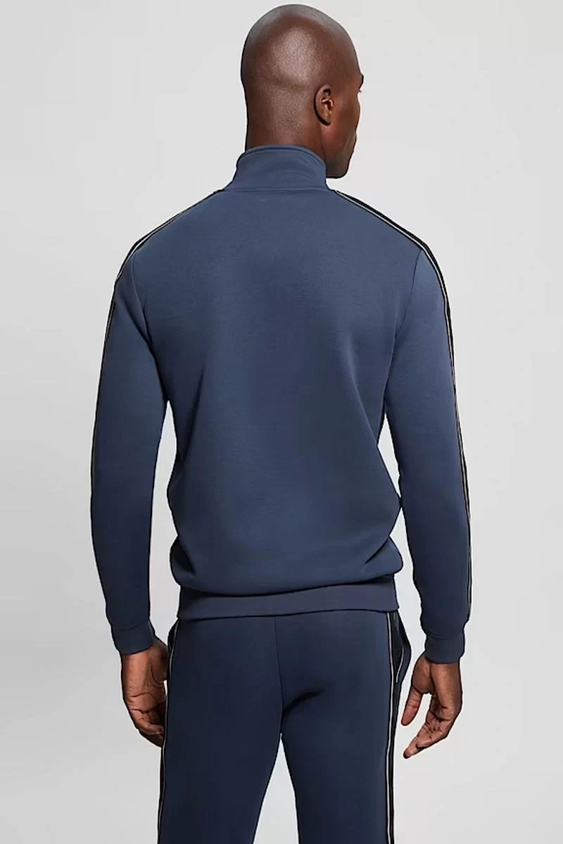 Guess Mıckey Full Zıp Sweatshırt Erkek Mavi Eşofman Üstü Z2YQ10KB3P2-G7R1