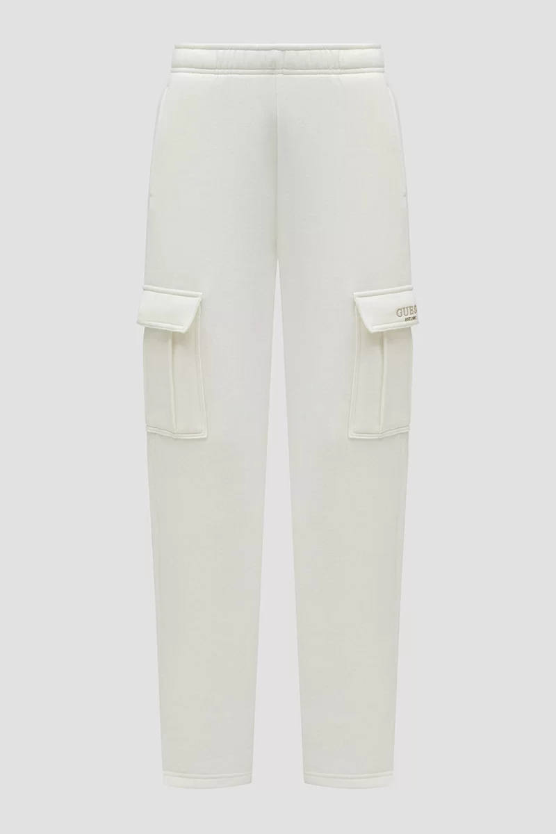 Guess Mıdge Cargo Jogger Kadın Beyaz Eşofman Altı V4BB04KCHX0-G042