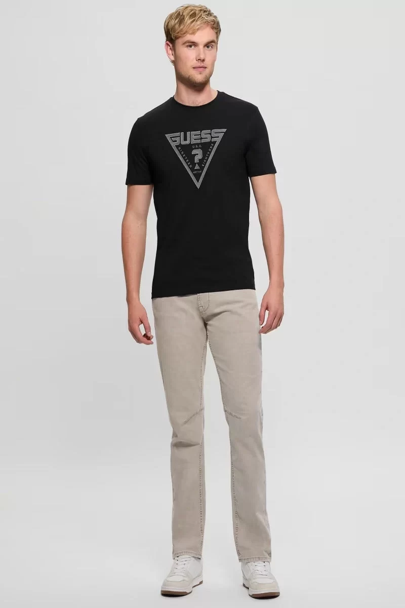 Guess Mıdway Cn T-Shırt Erkek Siyah T-Shirt Z5RI03I3Z14-JBLK