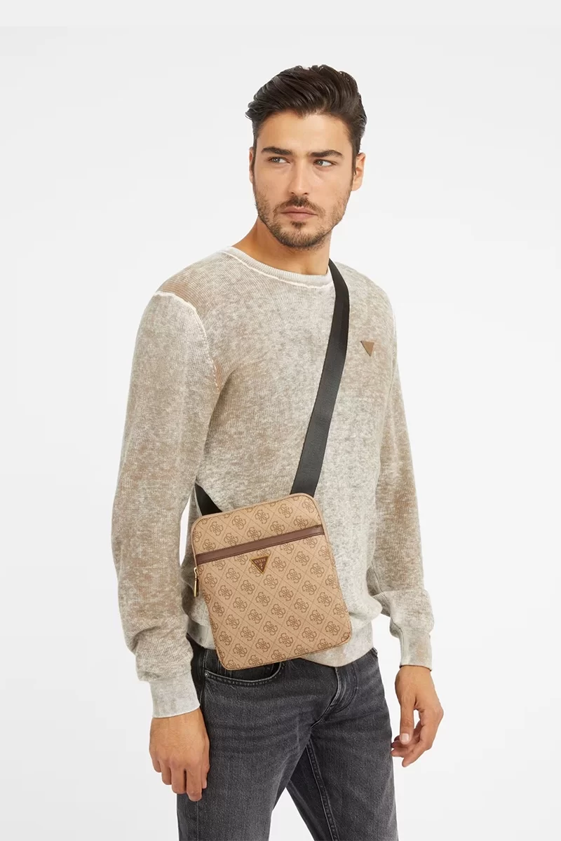 Guess Mılano Crossbody Flat Erkek Kahverengi Askılı Çanta HMEVZLP2223-BBO
