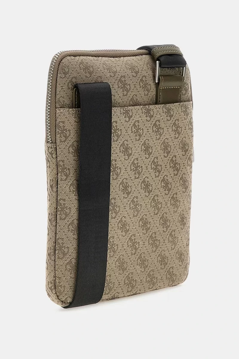 Guess Mılano Crossbody Flat Erkek Kahverengi Omuz Çantası HMMISTP5123-SMG