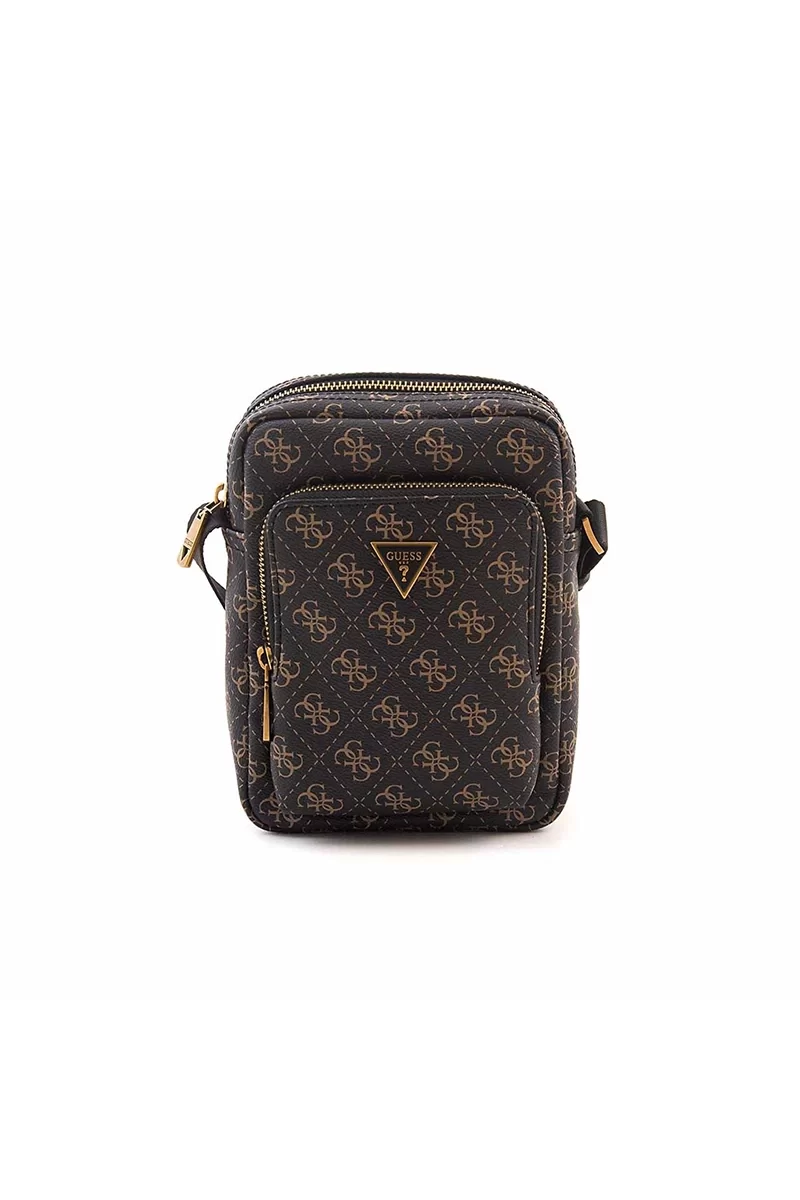 Guess Mılano Xbody Double Pckt Erkek Kahverengi Omuz Çantası HMEVZLP3163-BNH