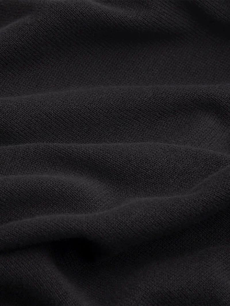 Calvin Klein Jeans  Erkek Modern Bisiklet Yaka Siyah Kazak