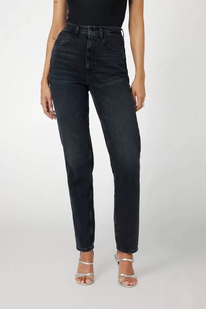 Guess Mom Jean Kadın Siyah Pantolon W2YA21D4QD1-AUBK