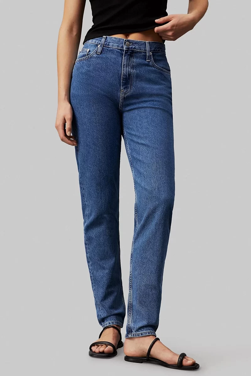 Calvin Klein MOM JEAN Kadın Mavi Jeans J20J222766-1A4