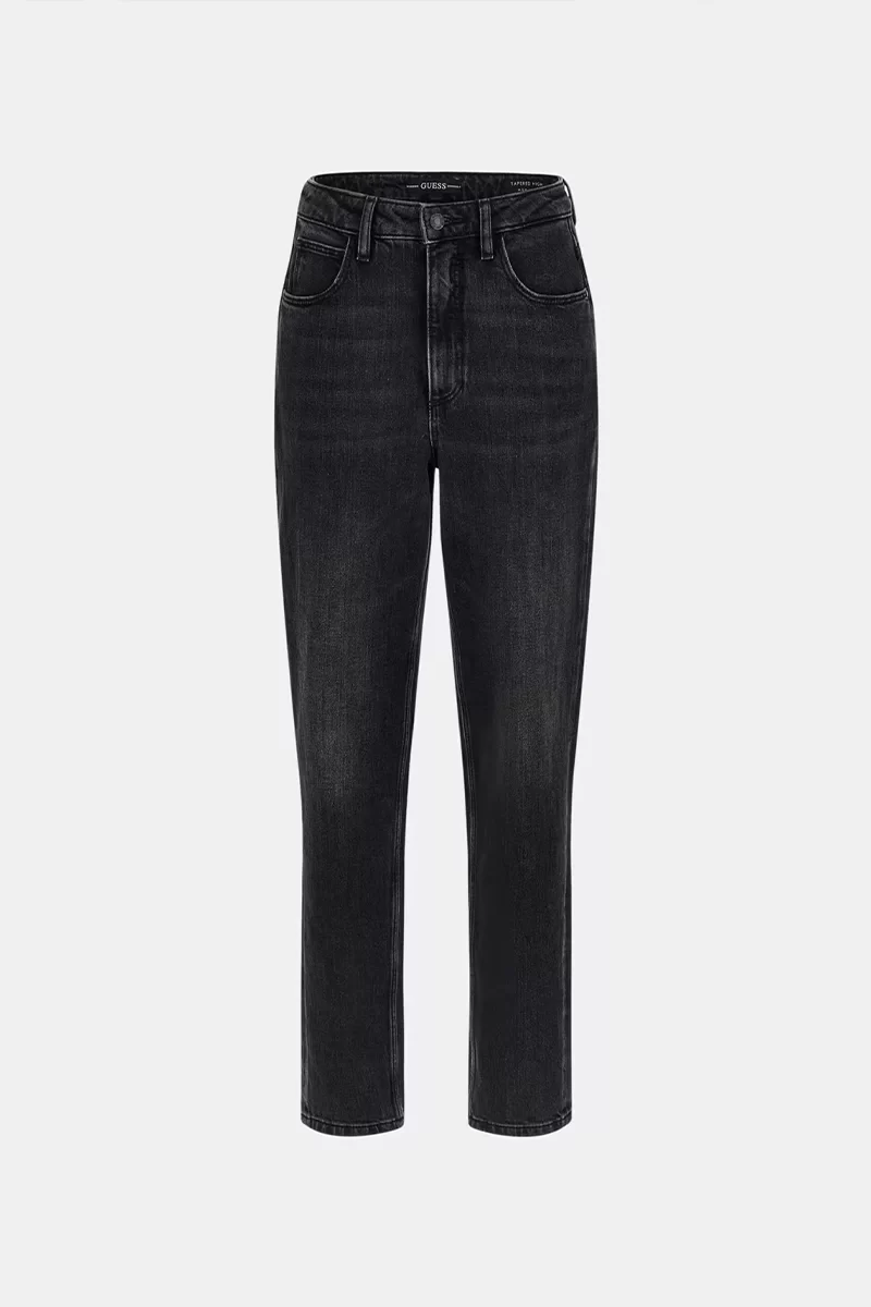 Guess Mom Jean Kadın Siyah Pantolon W2YA21D4QD1-AUBK
