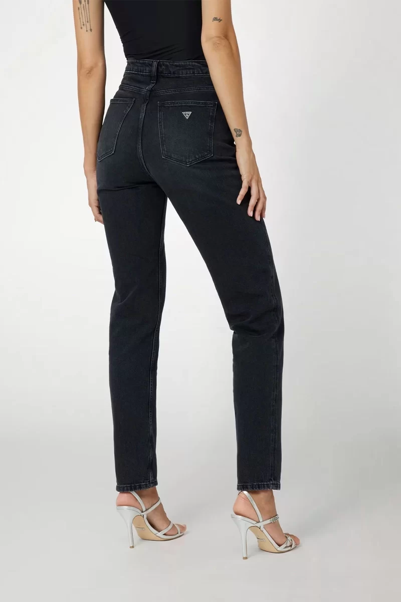 Guess Mom Jean Kadın Siyah Pantolon W2YA21D4QD1-AUBK