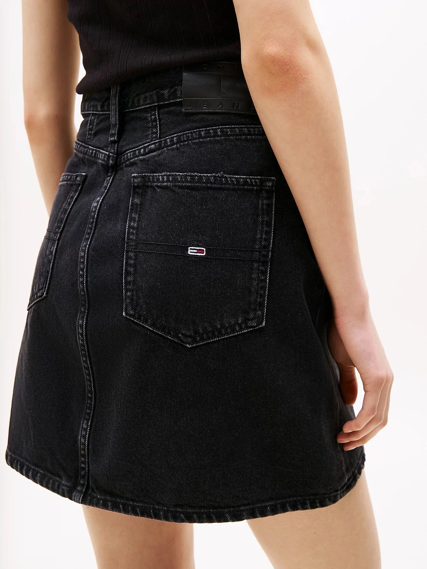 Tommy Kadın Açık Mavi Mom Denim Etek