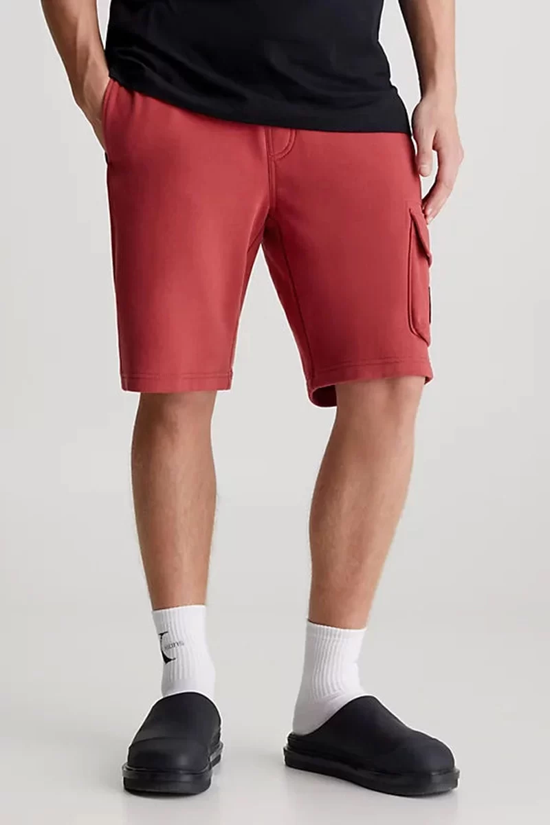 Calvin Klein MONOLOGO BADGE SHORT Erkek Kırmızı Şort J30J325132-XA0