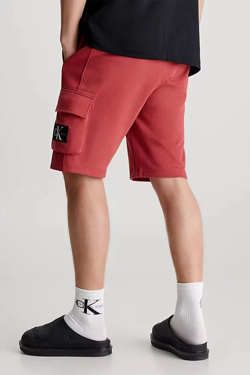 Calvin Klein MONOLOGO BADGE SHORT Erkek Kırmızı Şort J30J325132-XA0