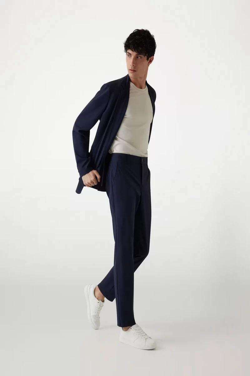 Guess Erkek Mavi Lacivert Myron Chino Pantolon