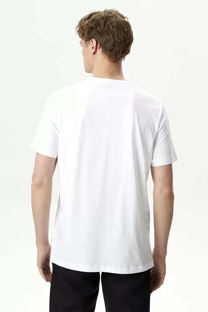 Nautıca  Erkek  Beyaz Standart  Fıt Kısa Kollu  T-Shirt