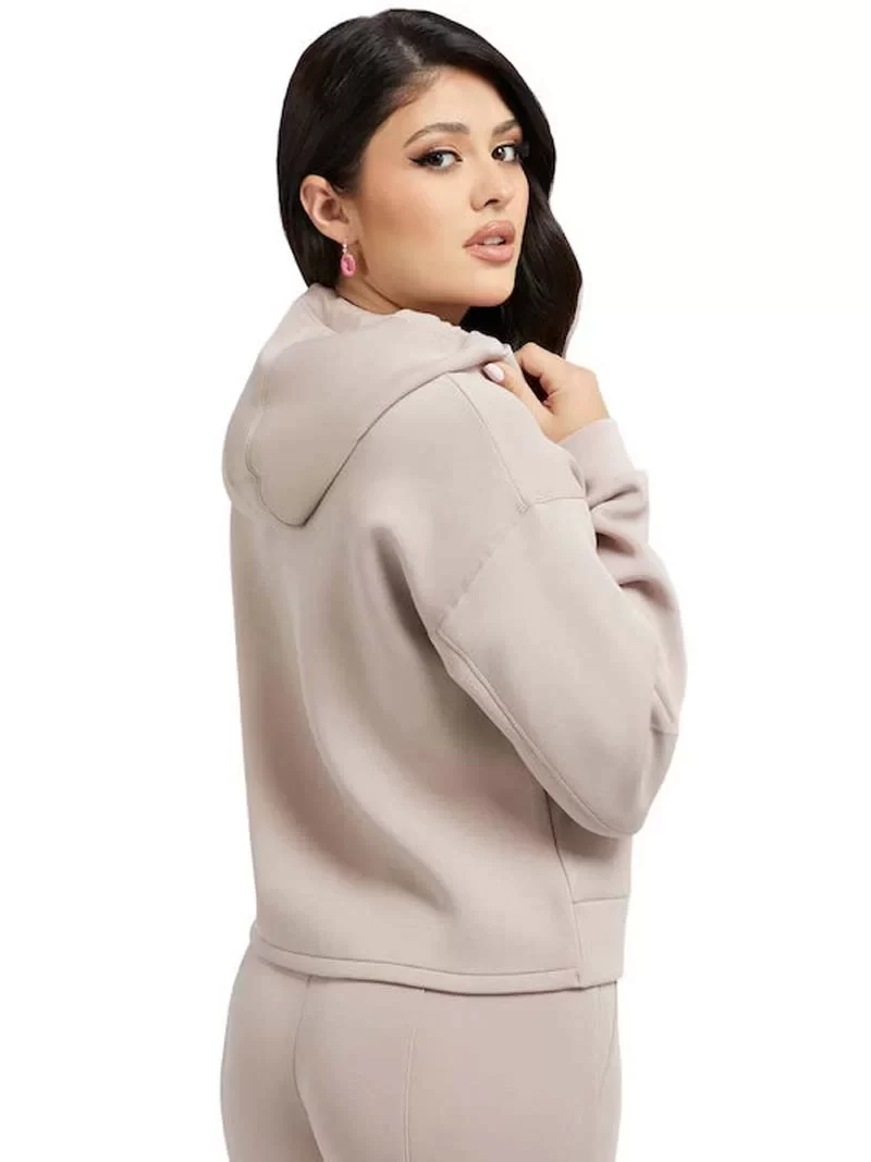 Guess New Alısa Hooded Sweatshırt Kadın Gri Sweatshirt V2YQ08K7UW2-G4Q9