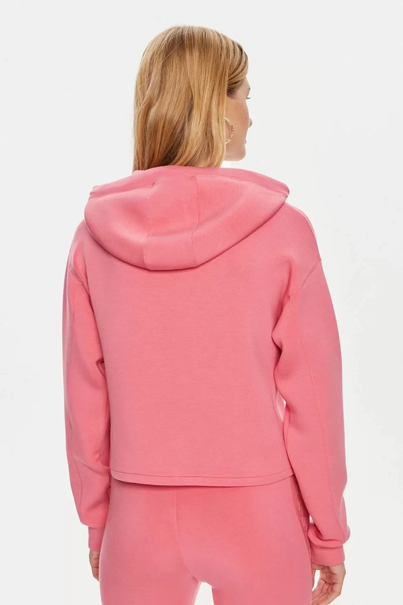 Guess New Alısa Hooded Sweatshırt Kadın Pembe Sweatshirt V2YQ08K7UW2-G65P