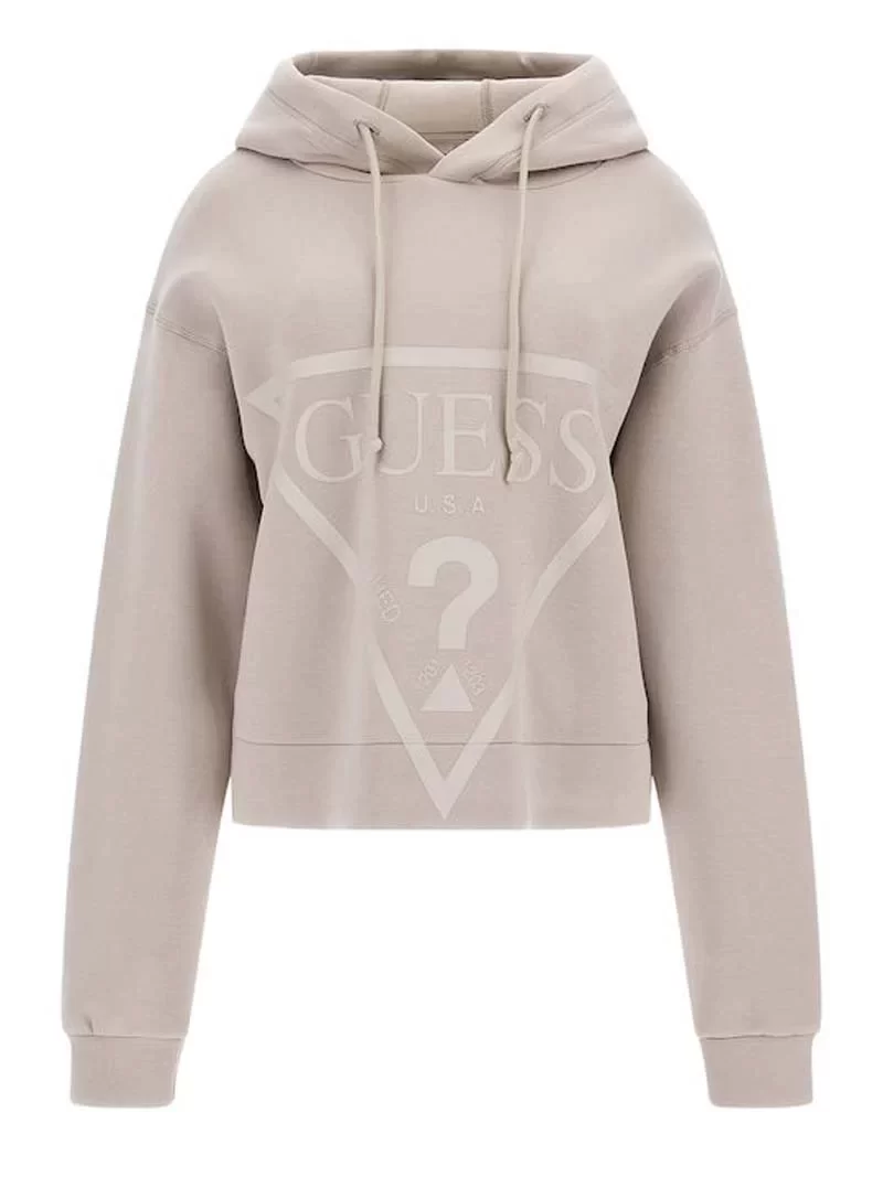 Guess New Alısa Hooded Sweatshırt Kadın Gri Sweatshirt V2YQ08K7UW2-G4Q9
