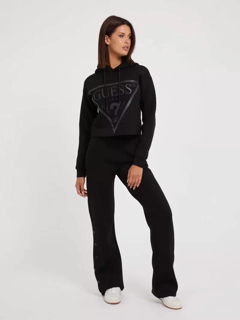 Guess New Alısa Hooded Sweatshırt Kadın Siyah Sweatshirt V2YQ08K7UW2-JBLK