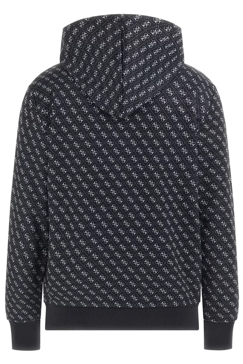 Guess New Korbın Hoodıe Sweatshırt Erkek Siyah Sweatshirt Z4BQ30FL04Q-P9QC