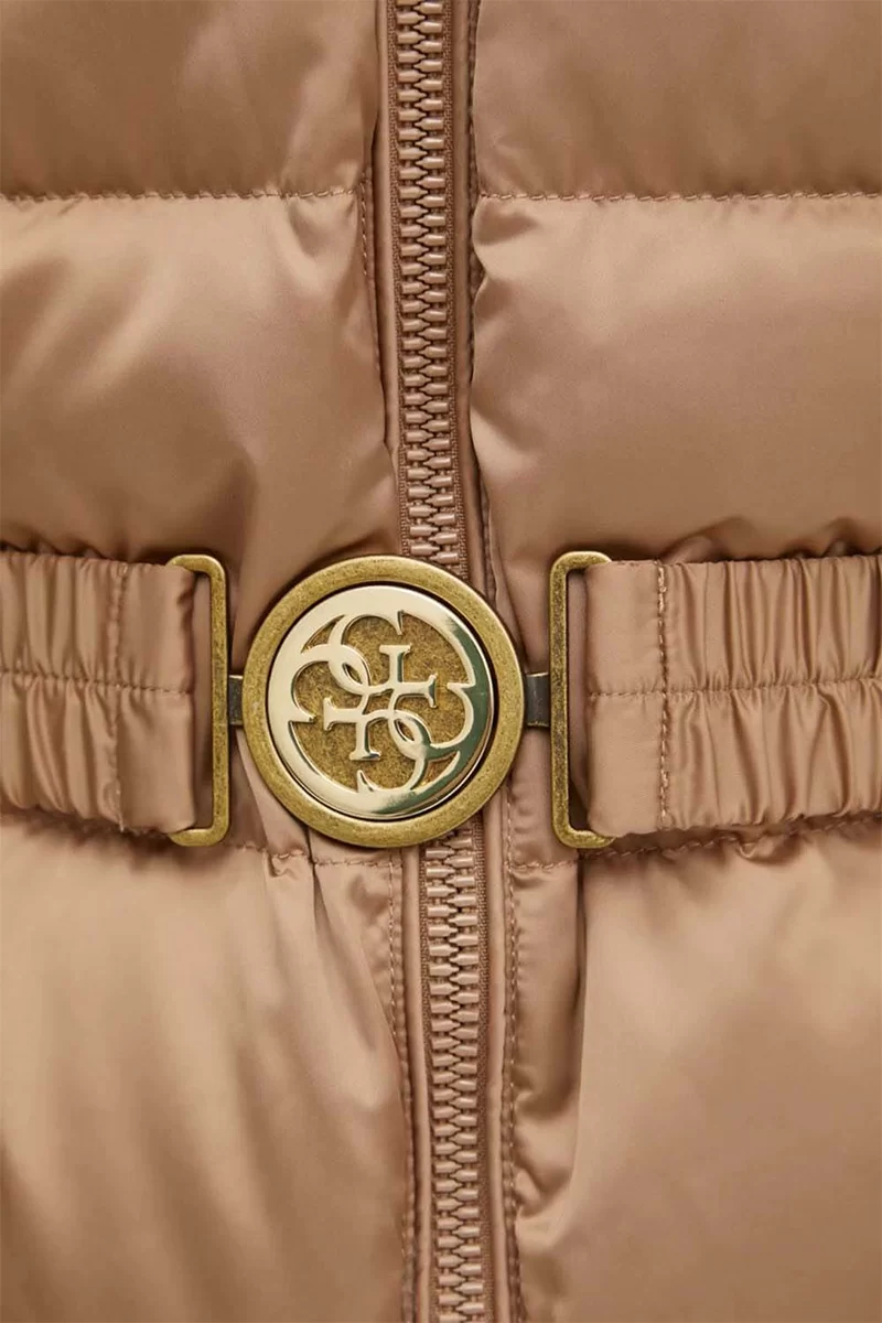Guess New Olga Short Real Down Kadın Krem Mont W4BL53WEX52-G1DQ