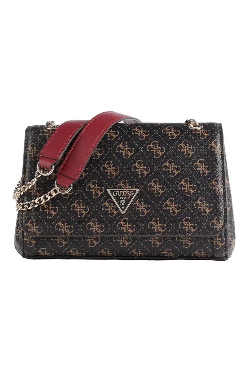Guess Noelle Convertıble Xbody Flap Kadın Kahverengi Çapraz Çanta HWQL7879210-BRO