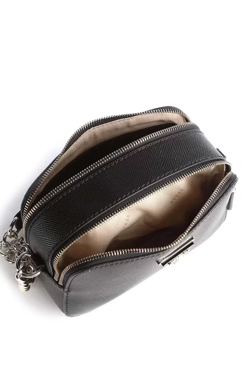 Guess Noelle Crossbody Camera Kadın Siyah Çapraz Çanta HWZG7879140-BLA