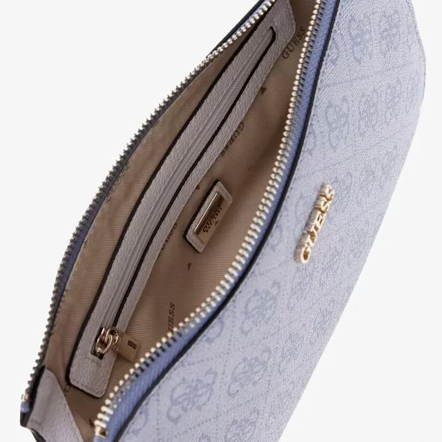 Guess Noelle Dbl Pouch Crossbody Kadın Mavi Mini Çanta HWBG7879710-BNN