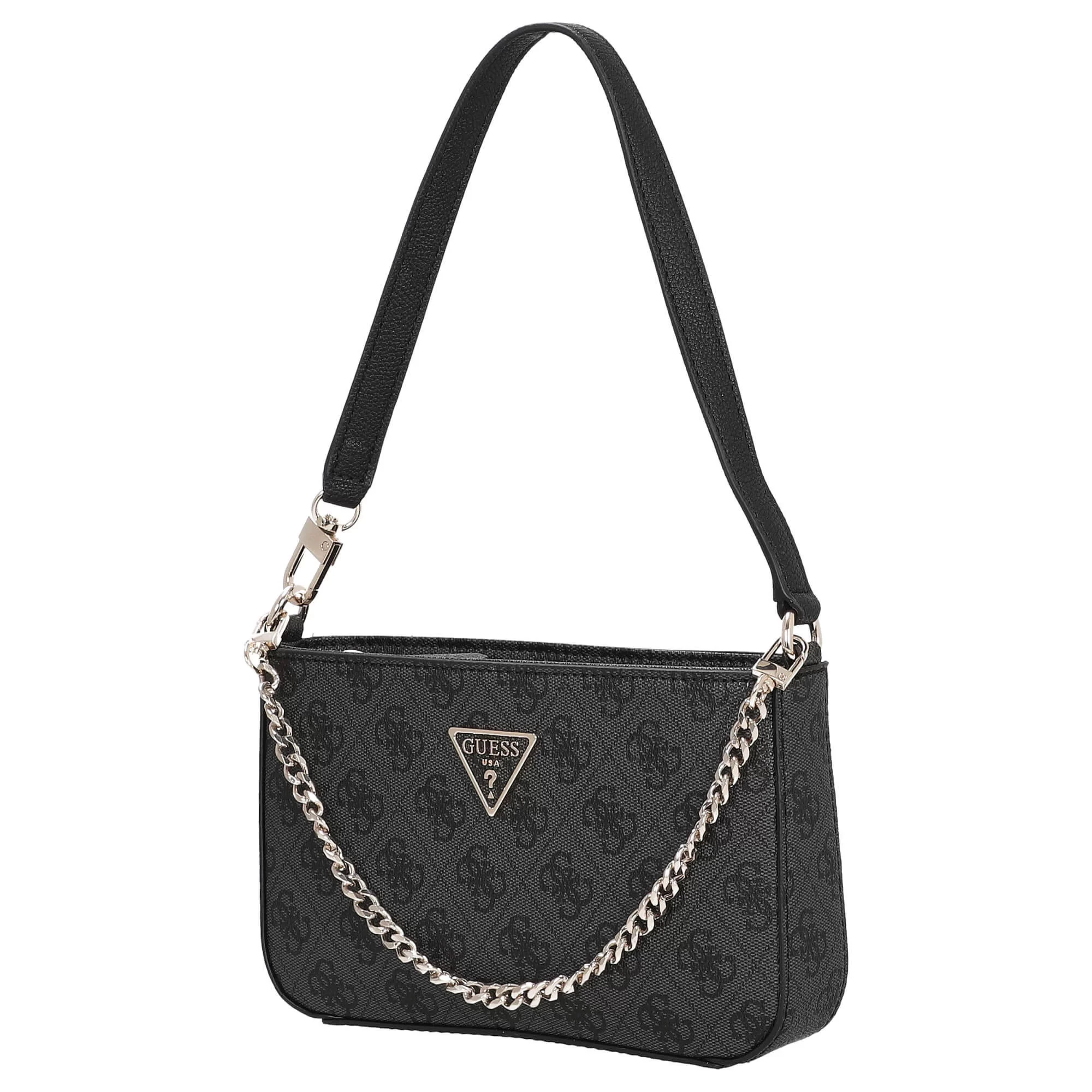 Guess Noelle Mını Top Zıp Shoulder Kadın Antrasit Mini Çanta HWBG7879720-CLO