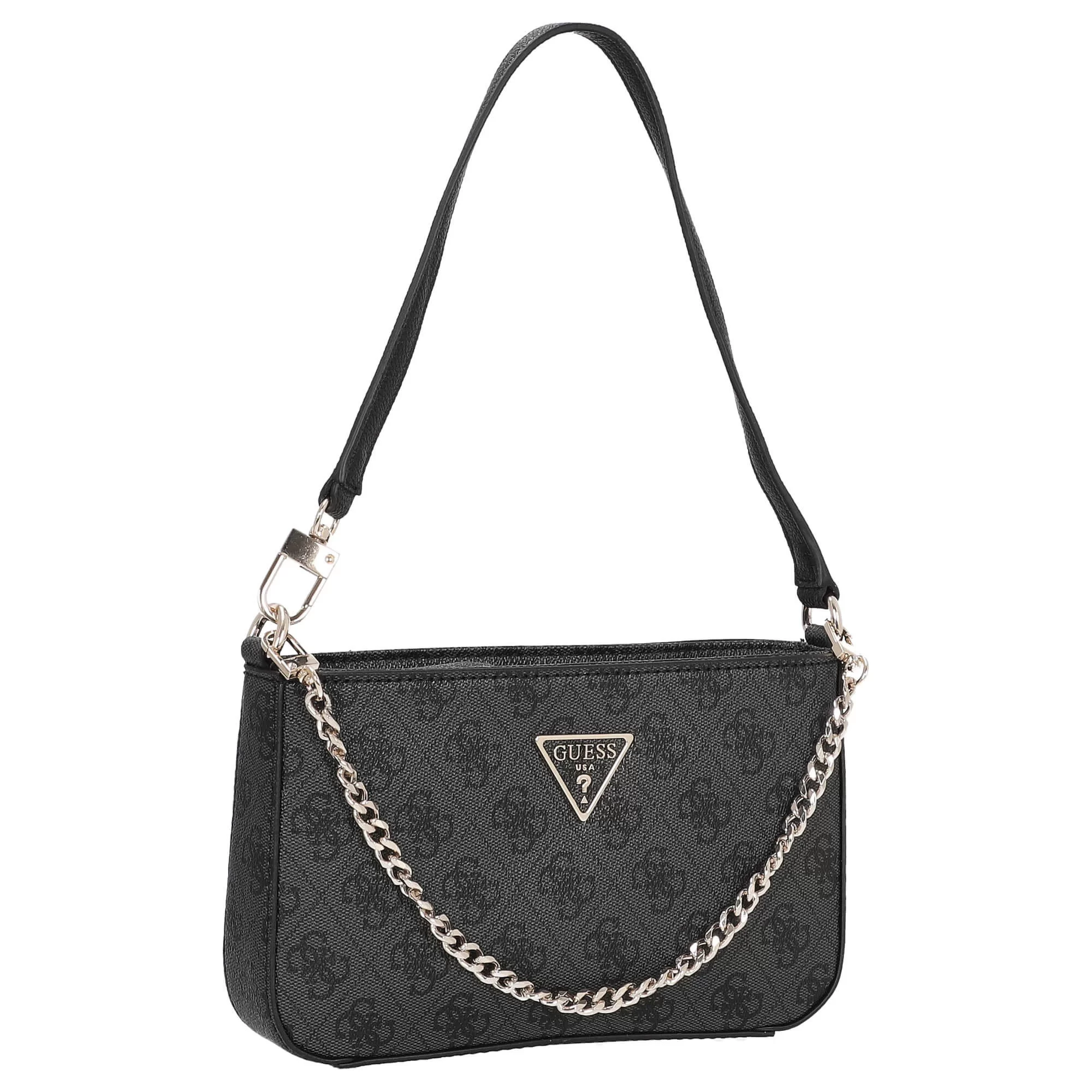 Guess Noelle Mını Top Zıp Shoulder Kadın Antrasit Mini Çanta HWBG7879720-CLO