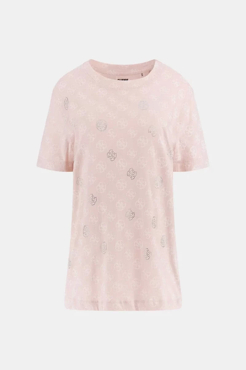 Guess Nomıe 4G Ss T-Shırt Kadın Pembe T-Shirt V4YI04I3Z14-P6EE