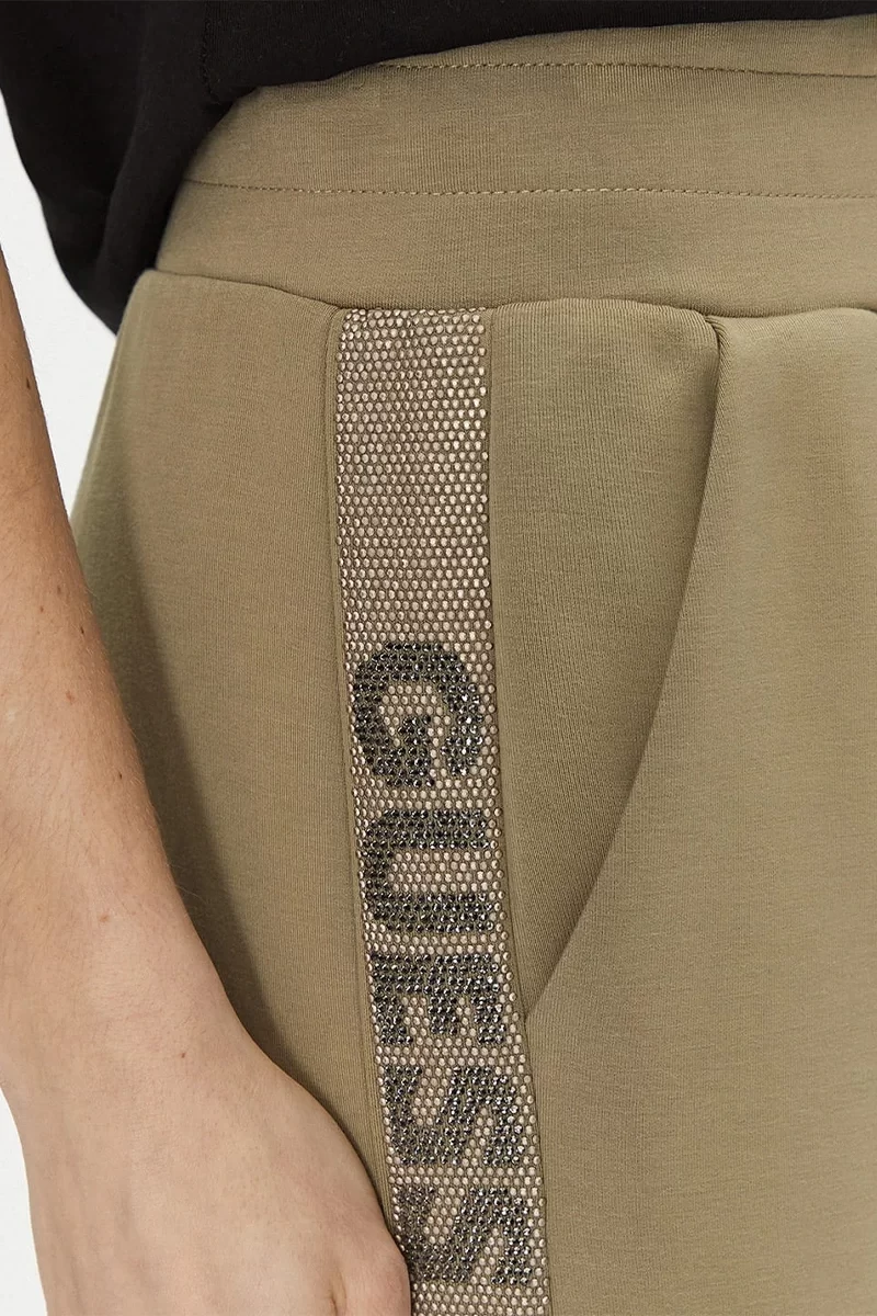 Guess Vıctoıre Scuba Pants Kadın Haki Eşofman Altı W5RB00KBYE2-A90O